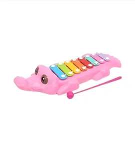 Piano de Juguete Plastihome CO-3413-3 – Diseño Cocodrilo Rosa