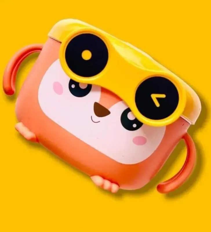 Fiambrera Infantil Plastihome AD-1960 – Tupper de Búho/Animal Naranja