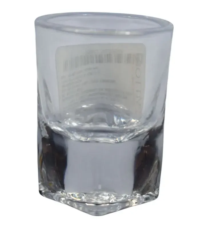 Mini Tequilero Cuadrado 1606 VITTORI - Caballito de Cristal con Base Cuadrada