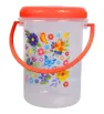 Cubeta Twister 1000ml de Plástico Decorado - Cubeta con Flores y Mariposas