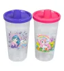 Juego de 2 Vasos Chupete PLASTIAPAN PIC020 - Vasos Infantiles con Tapa y Pico