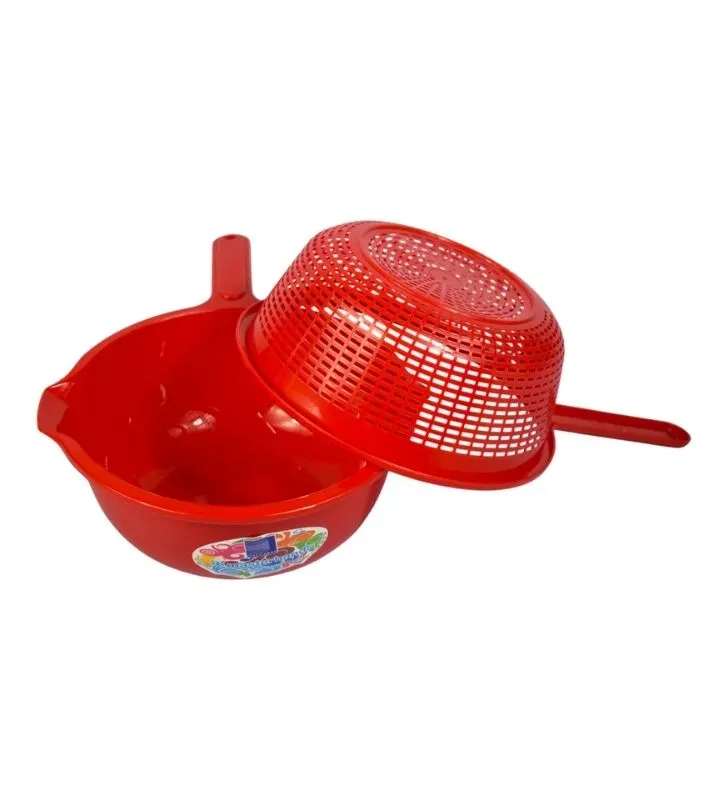 Juego Colador y Tazón de Plástico 19 cm - HOG013