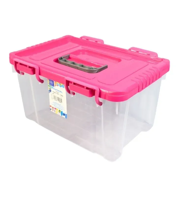 Contenedor Hermético PACIFIC 6 PLASTIAPAN PRA034 - Caja Transparente con Tapa diferentes colores