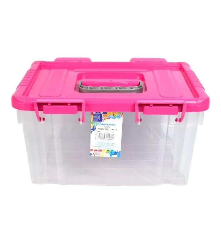 Contenedor Hermético PACIFIC 6 PLASTIAPAN PRA034 - Caja Transparente con Tapa diferentes colores