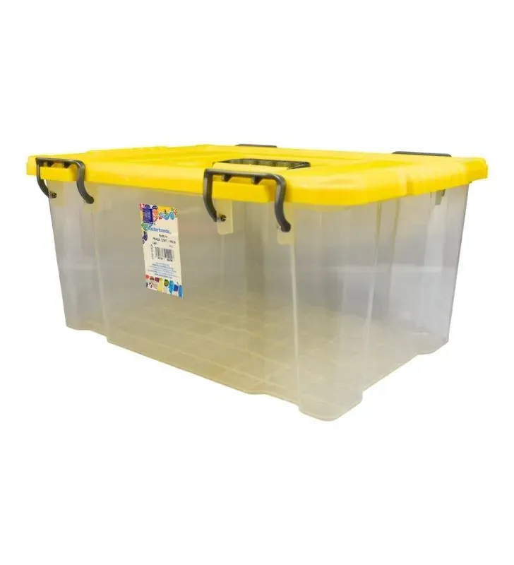 Contenedor Hermético PACIFIC 14 PLASTIAPAN PRA029 - Caja Transparente con Tapa diferentes colores