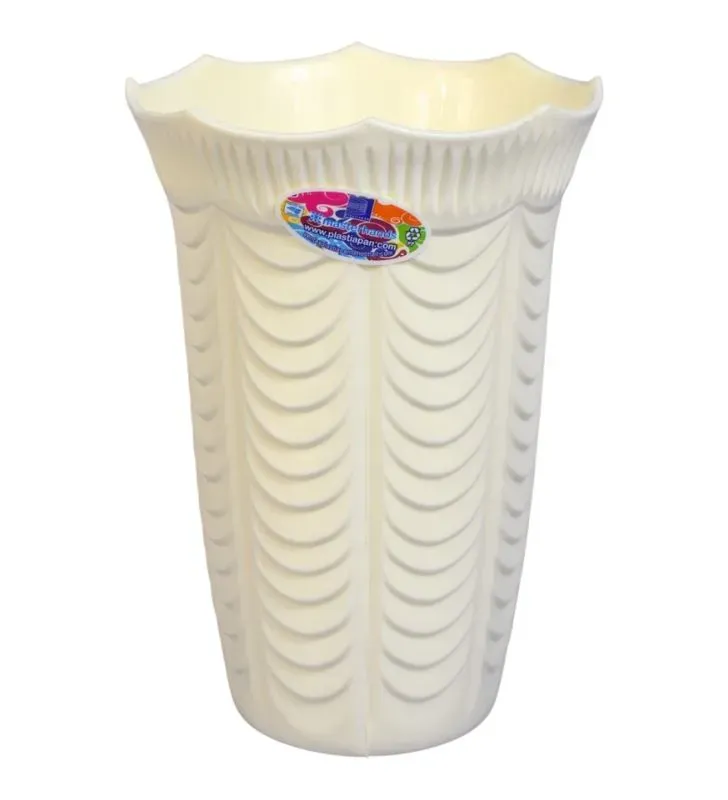 Florero DELUX OPACO PLASTIAPAN FIE040 - Jarrón de Plástico Texturizado Colores