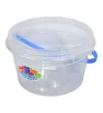 Contenedor Redondo MAXIMO 3 Litros PLASTIAPAN PRA043 - Cubeta Transparente con Asa