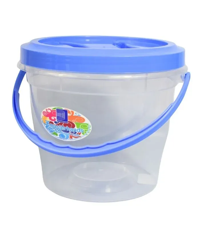 Contenedor Redondo MAXIMO 4 Litros PLASTIAPAN PRA044 - Cubeta Transparente Grande