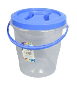 Contenedor Redondo MAXIMO 5 Litros PLASTIAPAN PRA045 - Cubeta Transparente a Granel