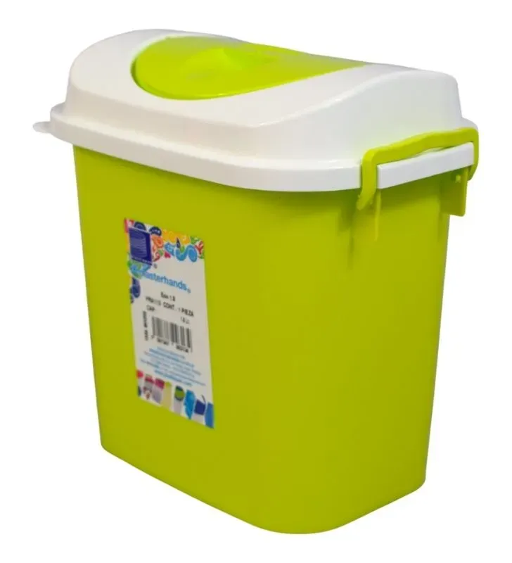 Bote de Basura ECO 1.8 Litros PLASTIAPAN PRA113 - Mini-Cubo de Plástico