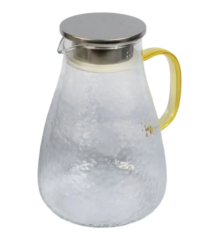 Jarra de Vidrio de 1.8 Litros AV-6107B - Jarra con Asa para Agua y Jugos