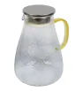 Jarra de Vidrio de 1.8 Litros AV-6107B - Jarra con Asa para Agua y Jugos