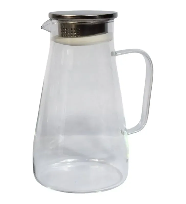 Jarra de Vidrio de 1.7 Litros AV-6108 - Jarra con Asa y Pico