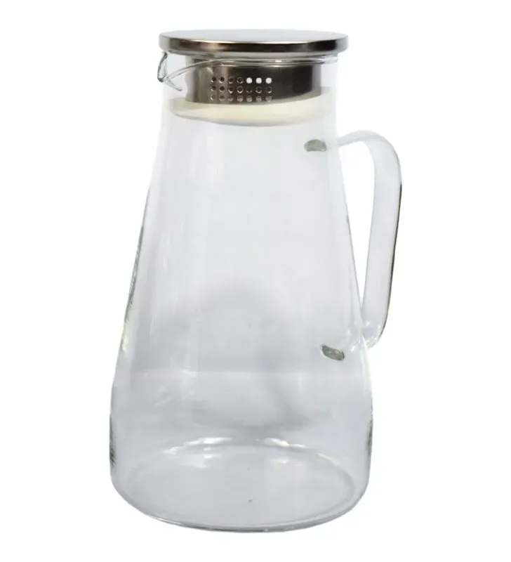 Jarra de Vidrio de 1.7 Litros AV-6108 - Jarra con Asa y Pico