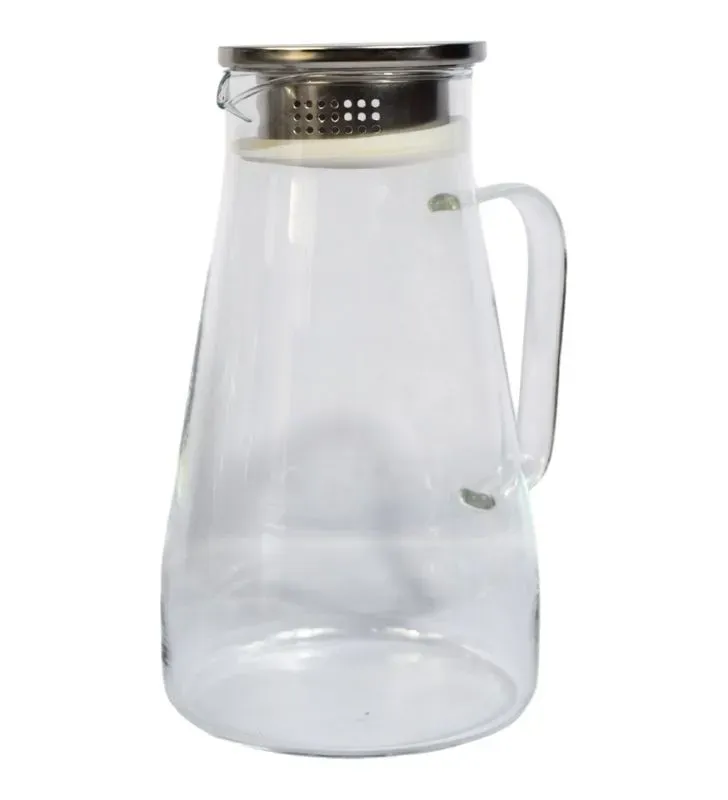 Jarra de Vidrio de 1.7 Litros AV-6108 - Jarra con Asa y Pico