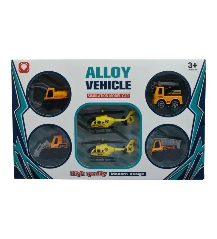 Set de Carritos de Juguete PLASTIHOME CN-1372A - Vehículos de Plástico Infantiles