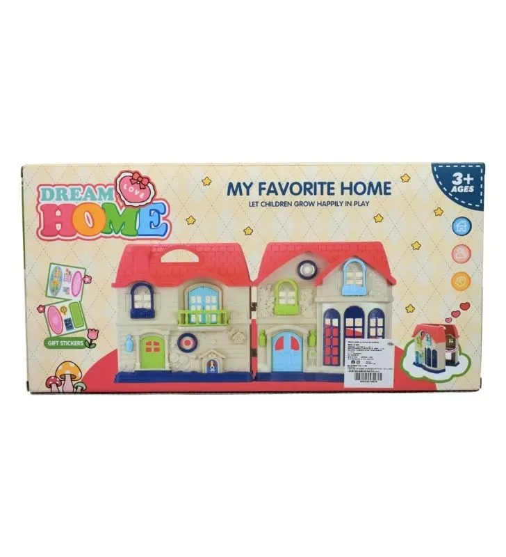 Casita de Juguete de Plástico PLASTIHOME CP-6637B - Casa de Muñecas Infantil