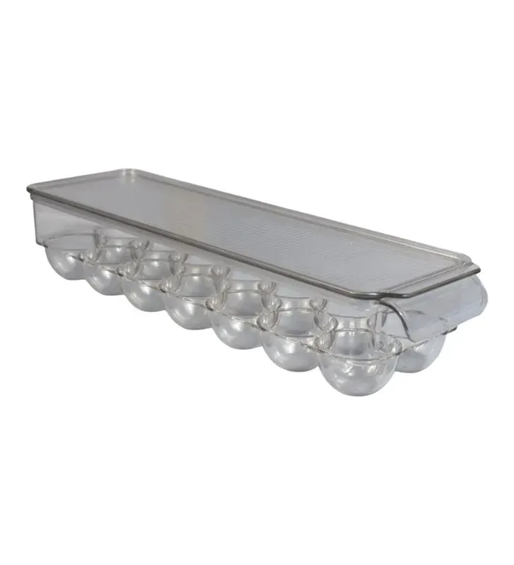 Organizador de Huevos Plastihome AK-2955 – 14 Unidades, Transparente