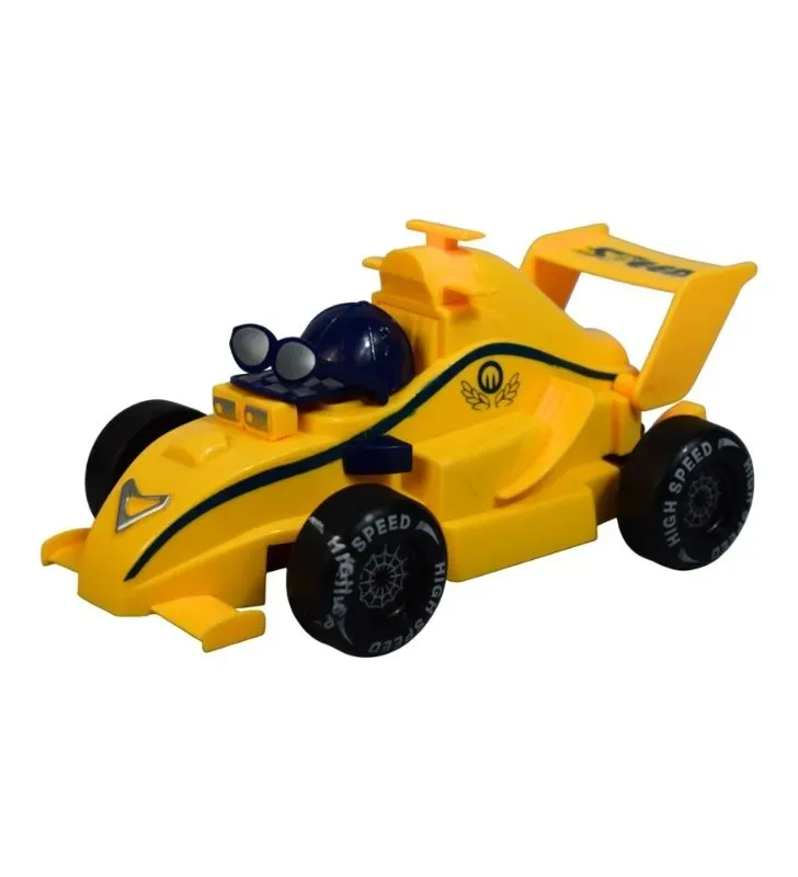 Coche de Juguete Plastihome CM-6617B Amarillo – Estilo Carreras