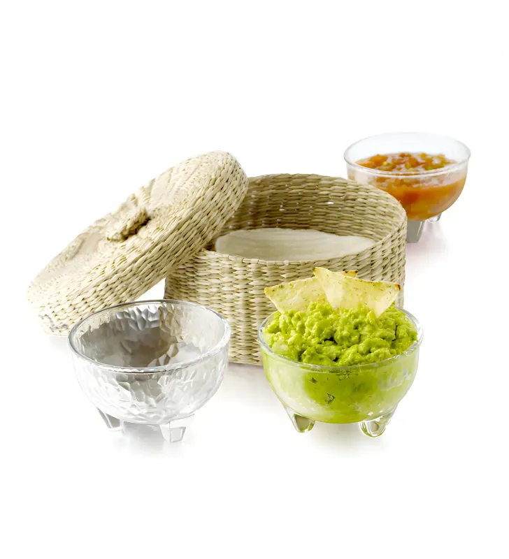 Molcajete Frost Crisa 0901 – Vidrio Frost de 320 ml con Base Estable de Tres Patas