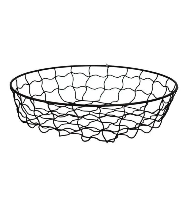Cesta de Alambre Redonda Plastihome AS-9657-2 – Frutero Negro