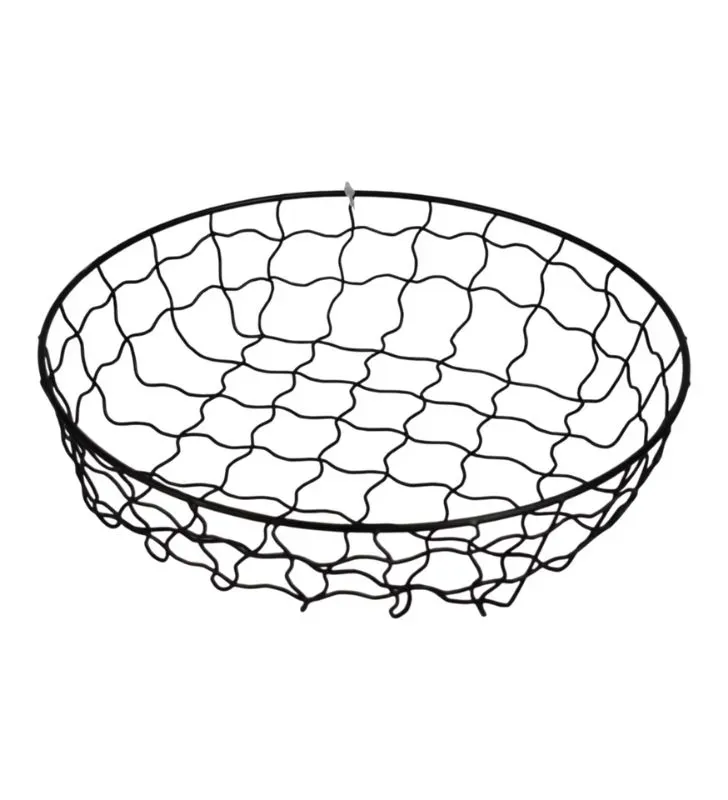 Cesta de Alambre Redonda Plastihome AS-9657-2 – Frutero Negro