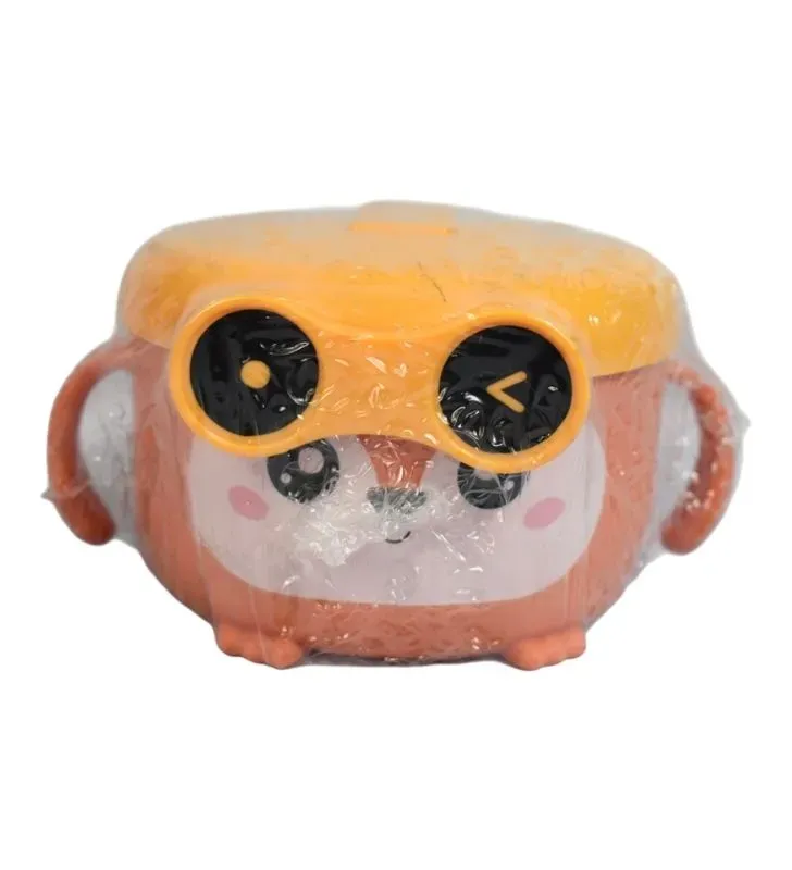 Fiambrera Infantil Plastihome AD-1960 – Tupper de Búho/Animal Naranja