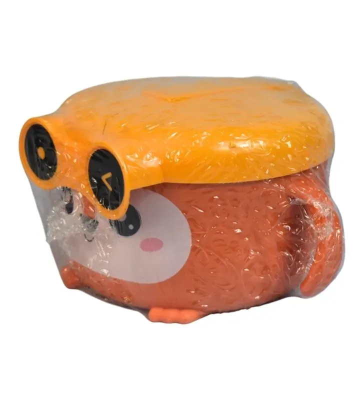Fiambrera Infantil Plastihome AD-1960 – Tupper de Búho/Animal Naranja