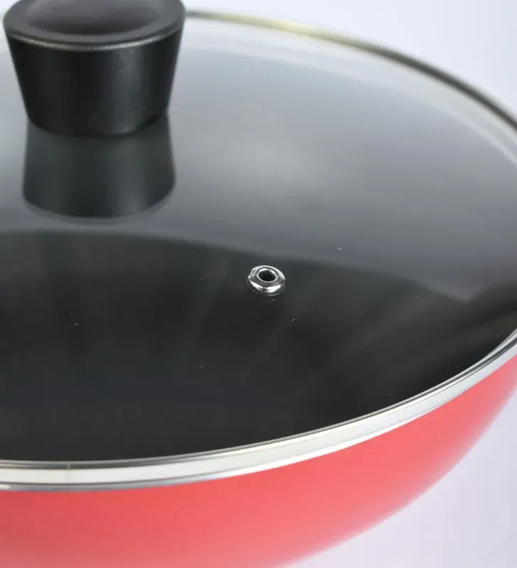 Cacerola color rojo Cuisine Spot AHU-CY2410 – 32 cm Antiadherente