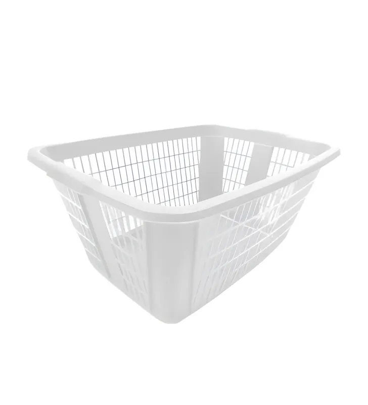 Cesta Calada Plastic Trends Gardenia LCCGAD03 – Blanco, Azul y Gris