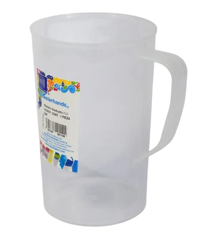 Medidor Graduado 1 Litro Plastiapan - Jarra Medidora Transparente