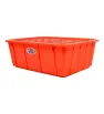 Caja Calada Chica Plastiapan PRA003 – Plástico Rojo, Verde y Naranja