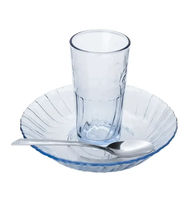 Juego Ideal MB Clásica 12 Piezas 000 163 Crisa – Vajilla de Vidrio para 4 Personas