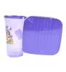 Kit Escolar Plastiapan PIC004 – Tupper y Vaso con Tapa (Rojo, Morado, Azul, Amarillo)