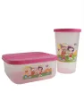 Kit Escolar Plastiapan PIC004 – Tupper y Vaso con Tapa (Rojo, Morado, Azul, Amarillo)