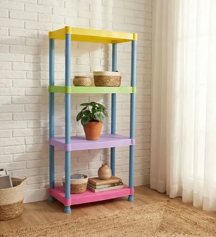 Estante Armable Alica A340 4 Niveles – Plástico Multicolor