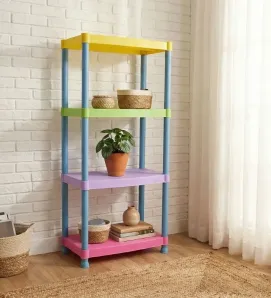Estante Armable Alica A340 4 Niveles – Plástico Multicolor
