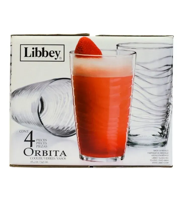 Juego 4 Vasos Libbey Órbita Cool 545 ml – Vidrio 1890