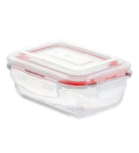 Hermético Rectangular Vittori 370 ml | Tapa Antiderrame