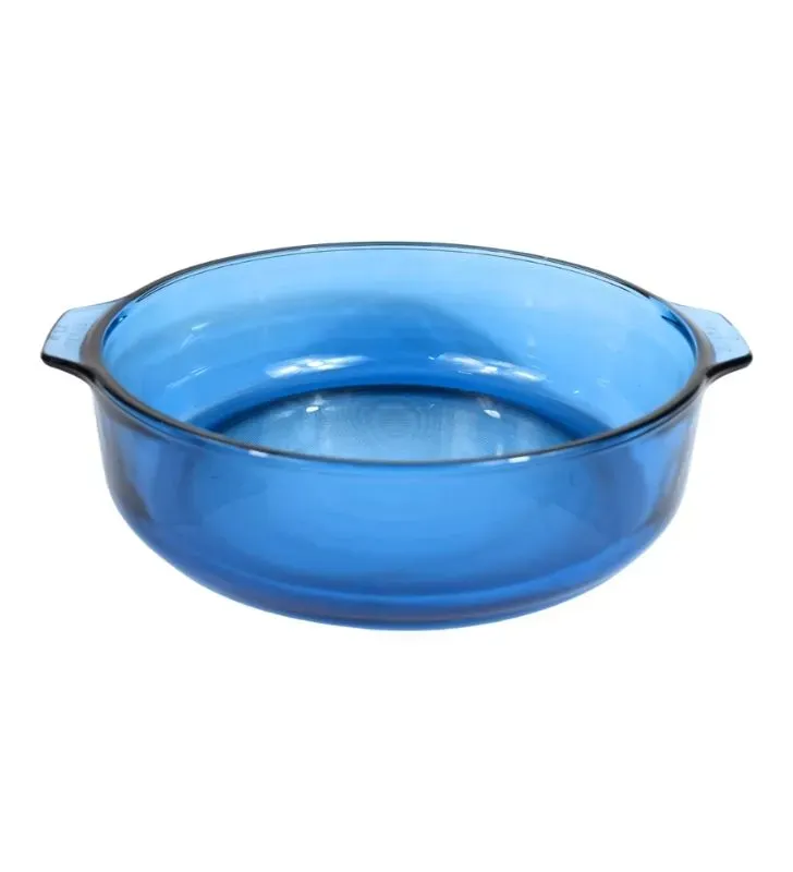 Cacerola de Vidrio Libbey Express B228 Azul – 3.2 L con Tapa