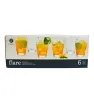 Juego 6 Vasos Libbey Flare 6053 – Vasos de Vidrio Modernos