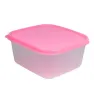 Hermético Cuadrado Molderama HC45 (1 L) – Tapa Rosa, Naranja, Verde, Beige