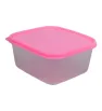 Hermético Cuadrado Molderama HC45 (1 L) – Tapa Rosa, Naranja, Verde, Beige