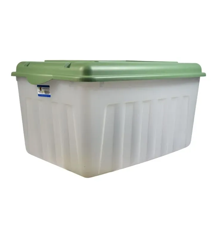 Caja Almacenamiento Plastic Trends Forza 53 L (14 GAL) – Tapa Morado, Verde, Azul