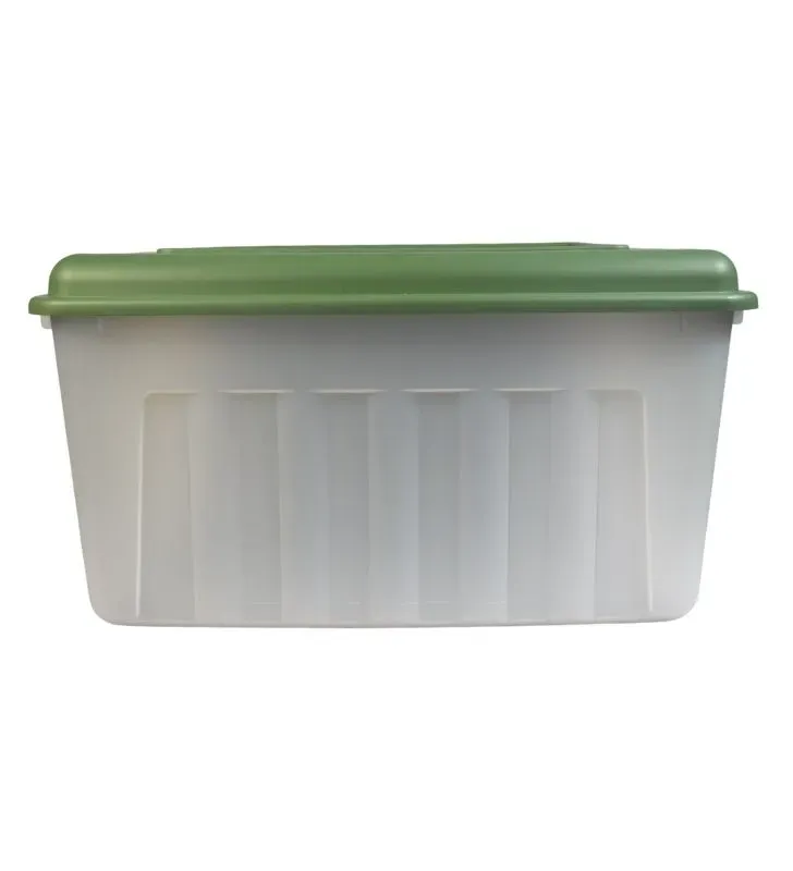Caja Almacenamiento Plastic Trends Forza 53 L (14 GAL) – Tapa Morado, Verde, Azul