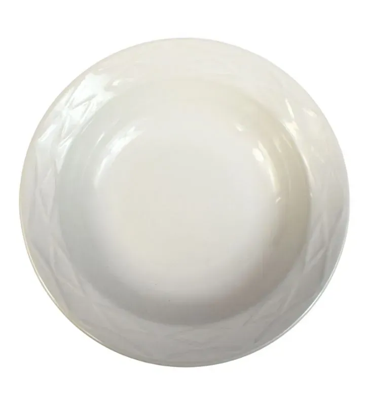 Plato Sopero Santa Anita Emboss Diamonds Blanco – 380 ml