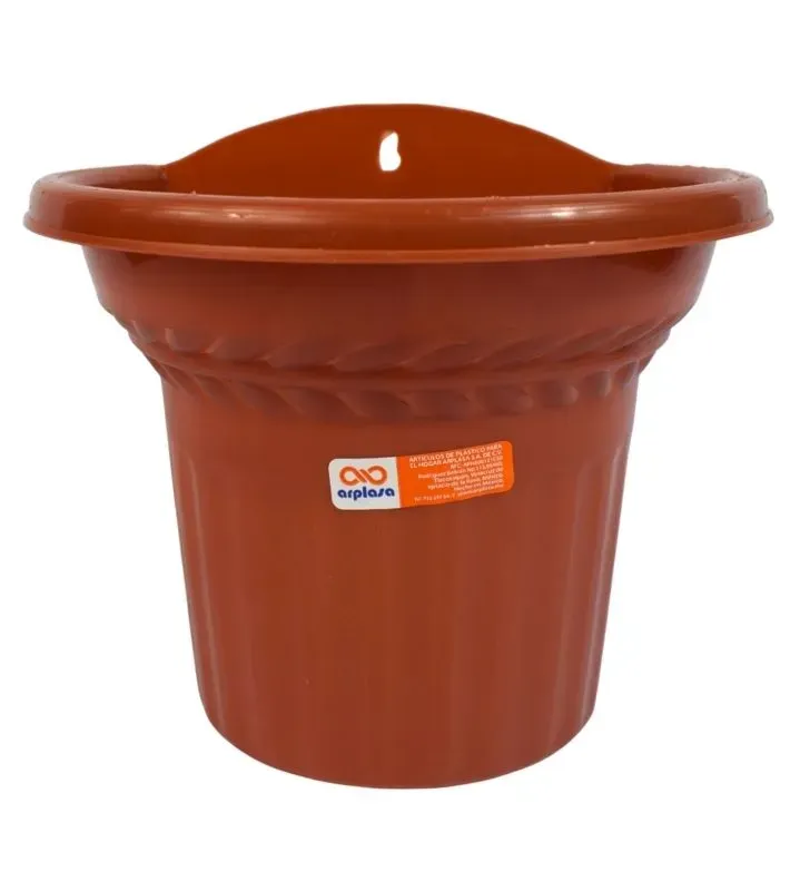 Maceta de Pared Arplasa No. 2 – Plástico Color Terracota