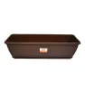 Jardinera Rectangular Grande Arplasa – Maceta Chocolate con Plato