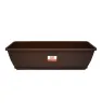 Jardinera Rectangular Grande Arplasa – Maceta Chocolate con Plato