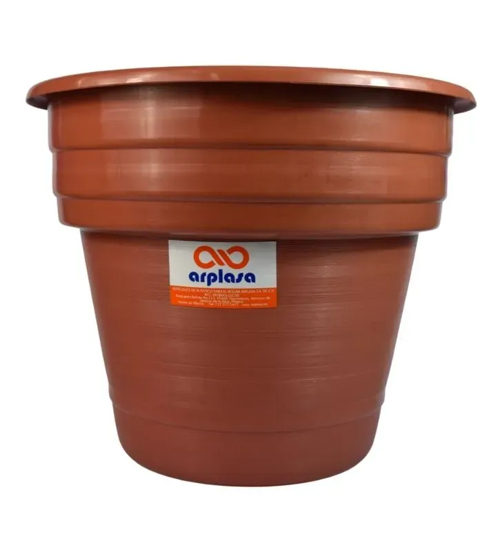 Macetón Jumbo Arplasa – Plástico Grande Color Terracota
